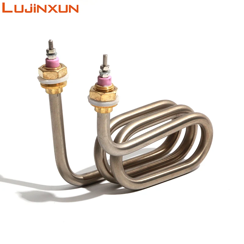 LUJINXUN عنصر تسخين المياه 3U 304SUS أنبوب النحاس M16 الموضوع 220 فولت 2.5KW/3KW 110x140 مللي متر طول