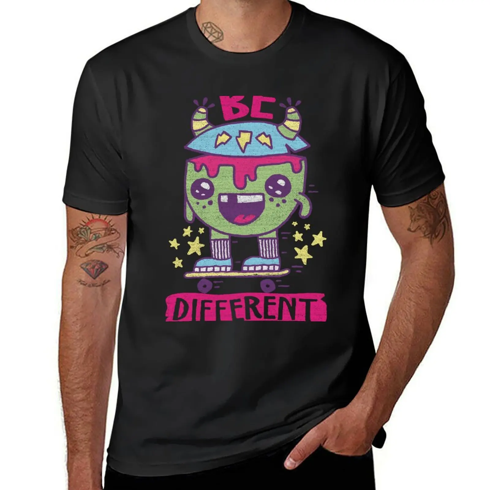 DARE TO BE DIFFERENT! T-Shirt boys whites new edition mens vintage t shirts