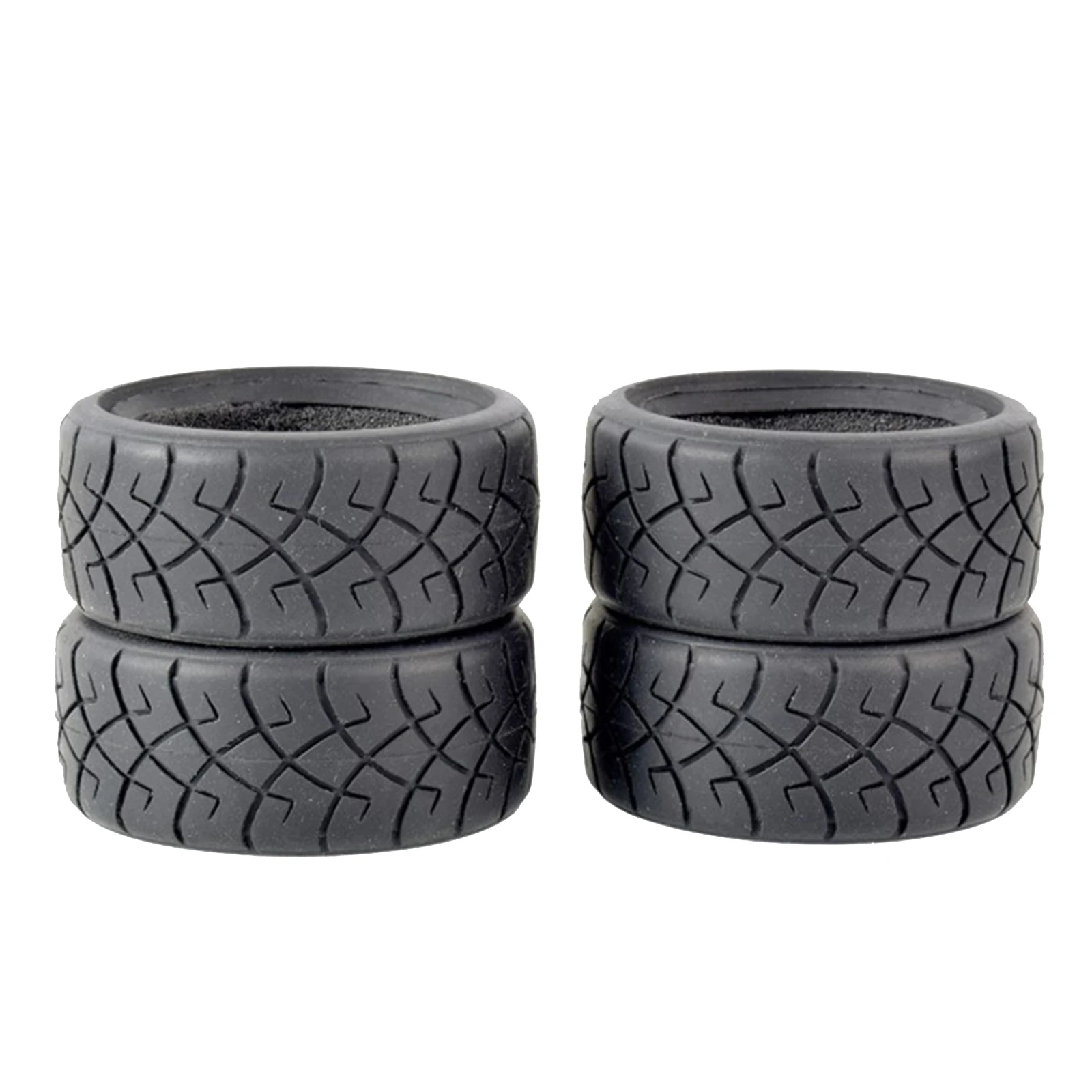 4pcs Soft Tires for 1:10 RC On Road Car For M-05 M-06 M-07 Touring rubber rc car models upgrade parts