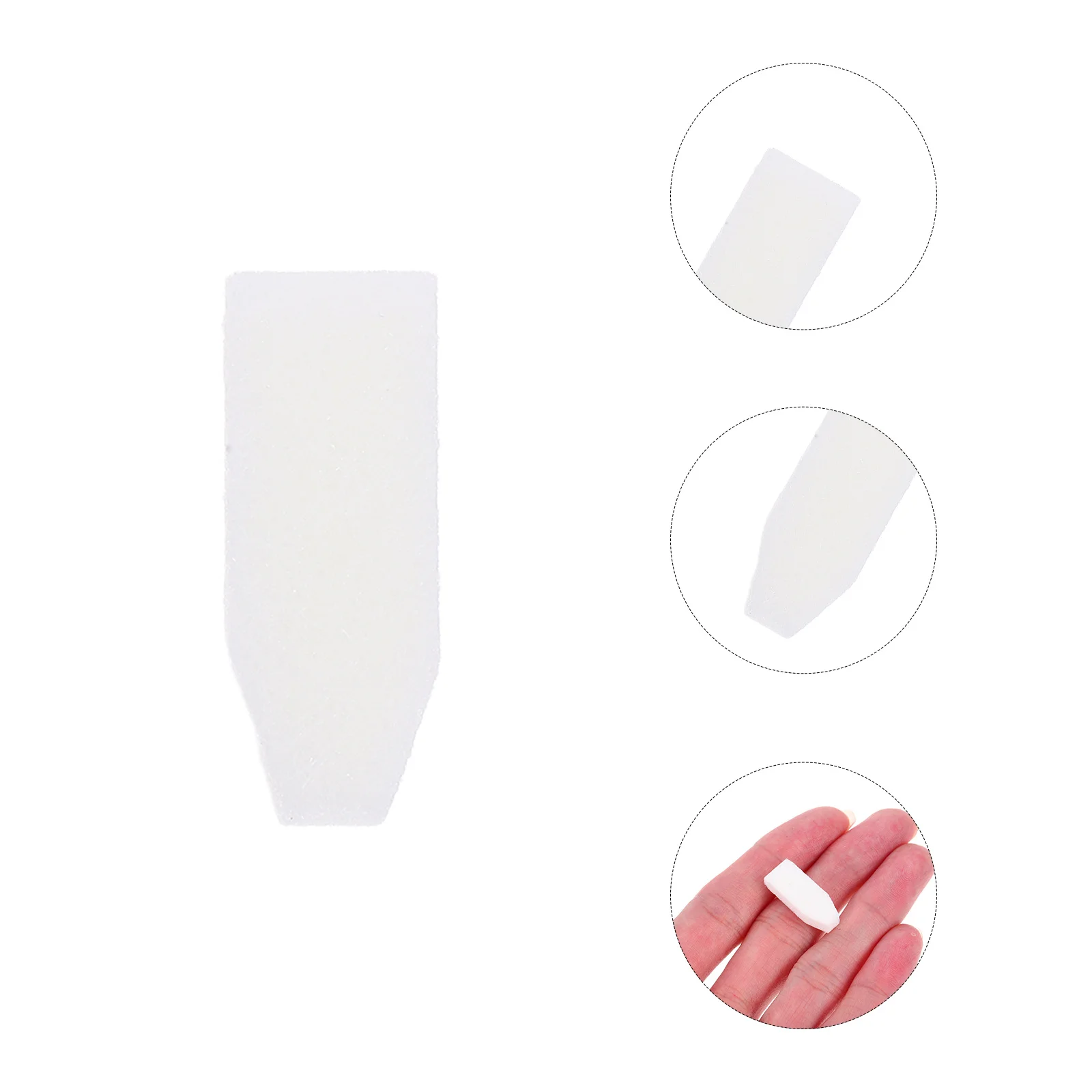 

20Pcs Fine Brush Nib Replacements for Painting Pens 8Mm Flat Tip Felt Nibs Compatible with Liquid Chalk Markers Glass White