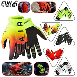 AIR Racing 6 Colors Men Motorcycle Gloves Touch Screen Mountain Bike Mtb Gloves Full Finger Motocross Racing Protective Gloves