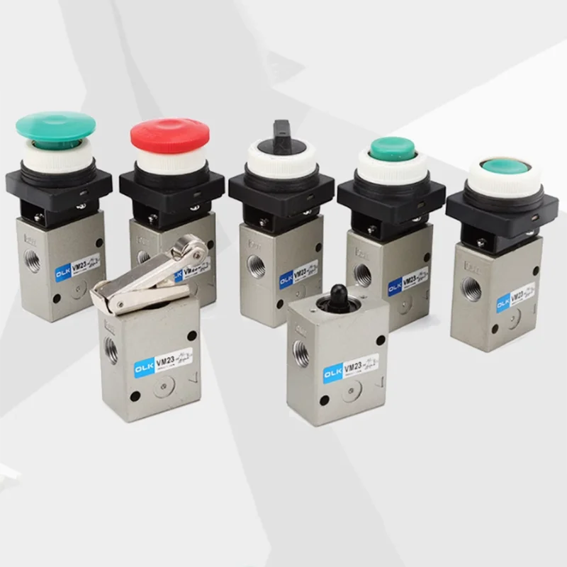 VM230 Series Mechanical Valve VM230-02/00/01/30/32/33/34 Two Position Three-Way Button Roller SMC Type Knob