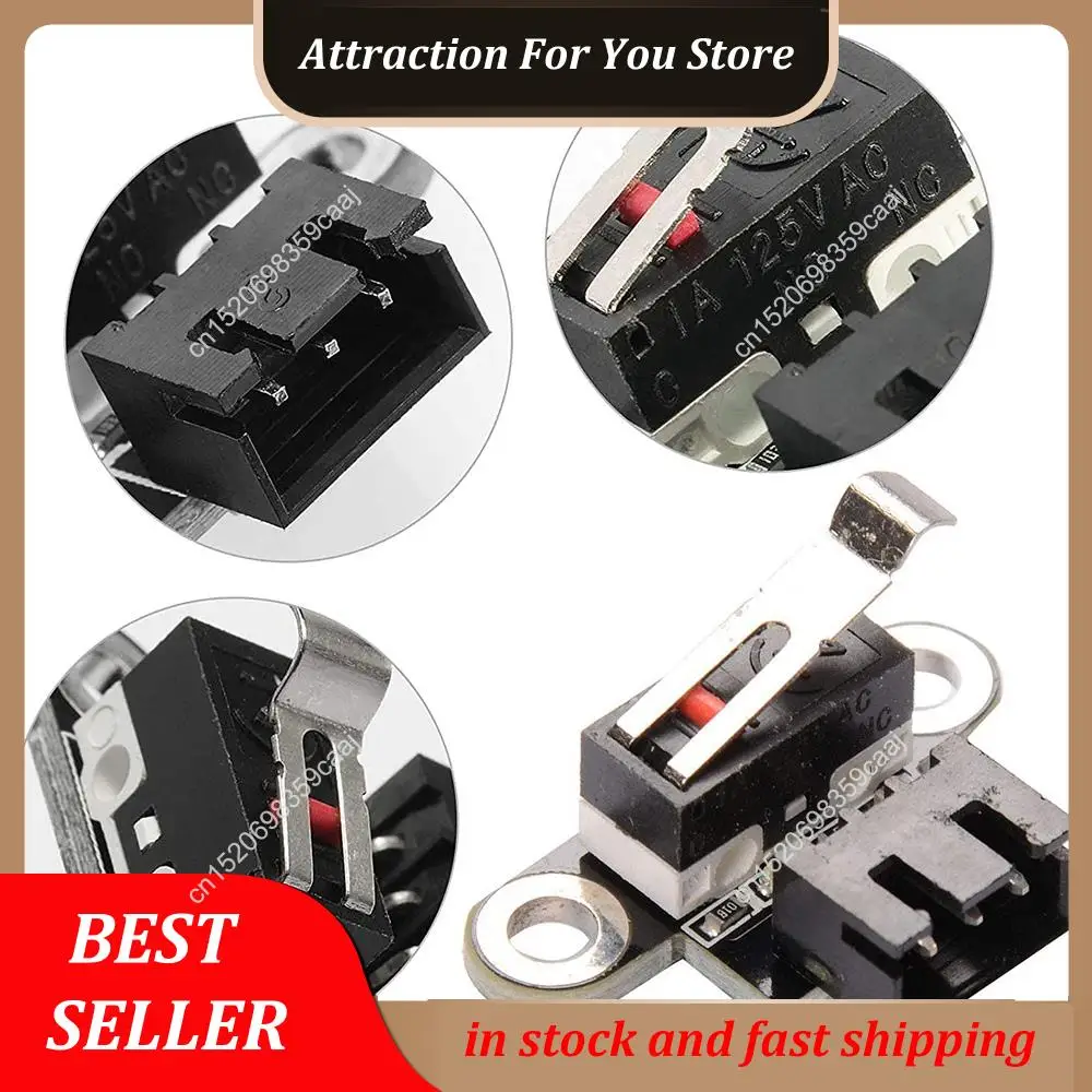 Hot Selling 6 Pcs 3D Printer Switch Mechanical Limit Switch Module Mini Endstop Switches With 1M 3Pin Cable For 3D Printers Part