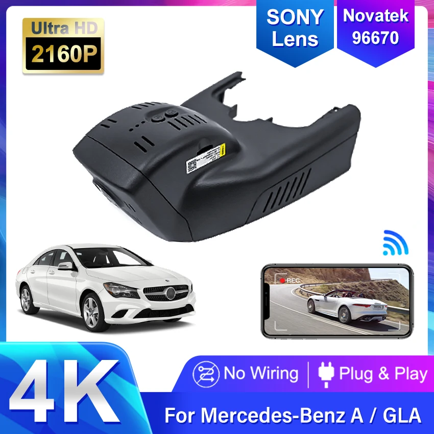 

Plug And Play 4K Easy installation Wifi Car DVR Dash Cam For Mercedes Benz GLA GLA260 2014 2015A180 A180D W117 W156 W176