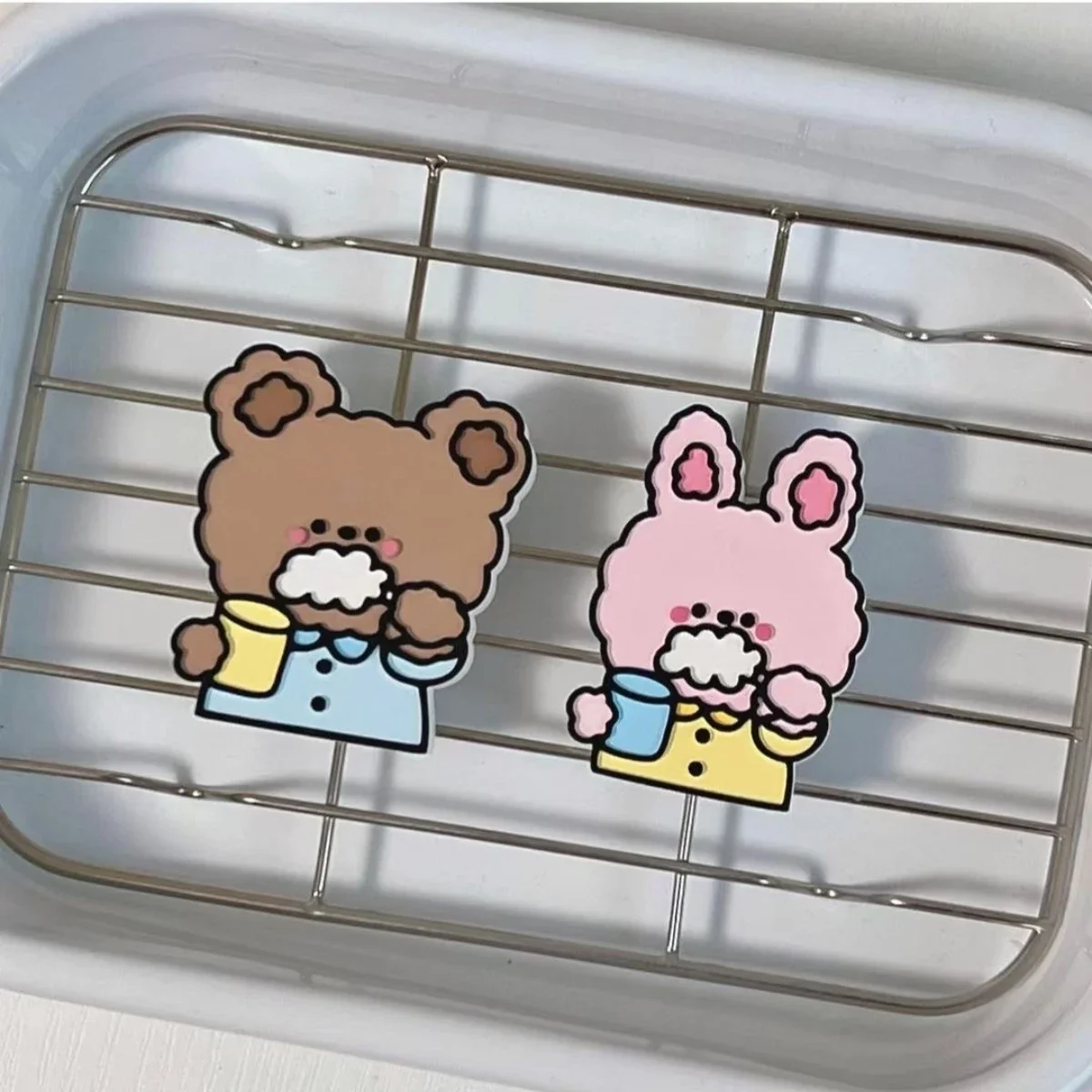 

Щетка для зубов, медведь и кролик, силиконовая форма, сделай сам, гипсовая форма ручной работы, детская пищевая форма для помадки, торта