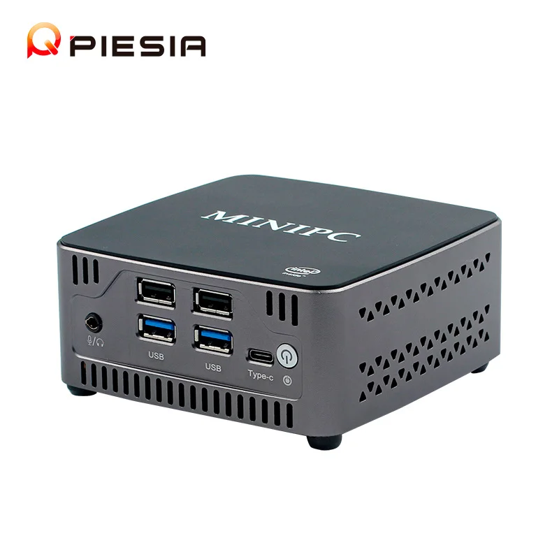 Piesia OEM Intel 11-го 12-го поколения Core I3 I5 I7 I9 Мини-настольный компьютер 8 ГБ 512 ГБ Dual Lan 4 * USB Type-C Office Gaming Nuc Mini PC