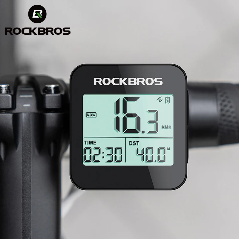 ROCKBROS Bicycle Computer GPS Speedometer MTB Road IPX6 Waterproof Automatic Record Speed Cycling Display Odometer Bike Computer