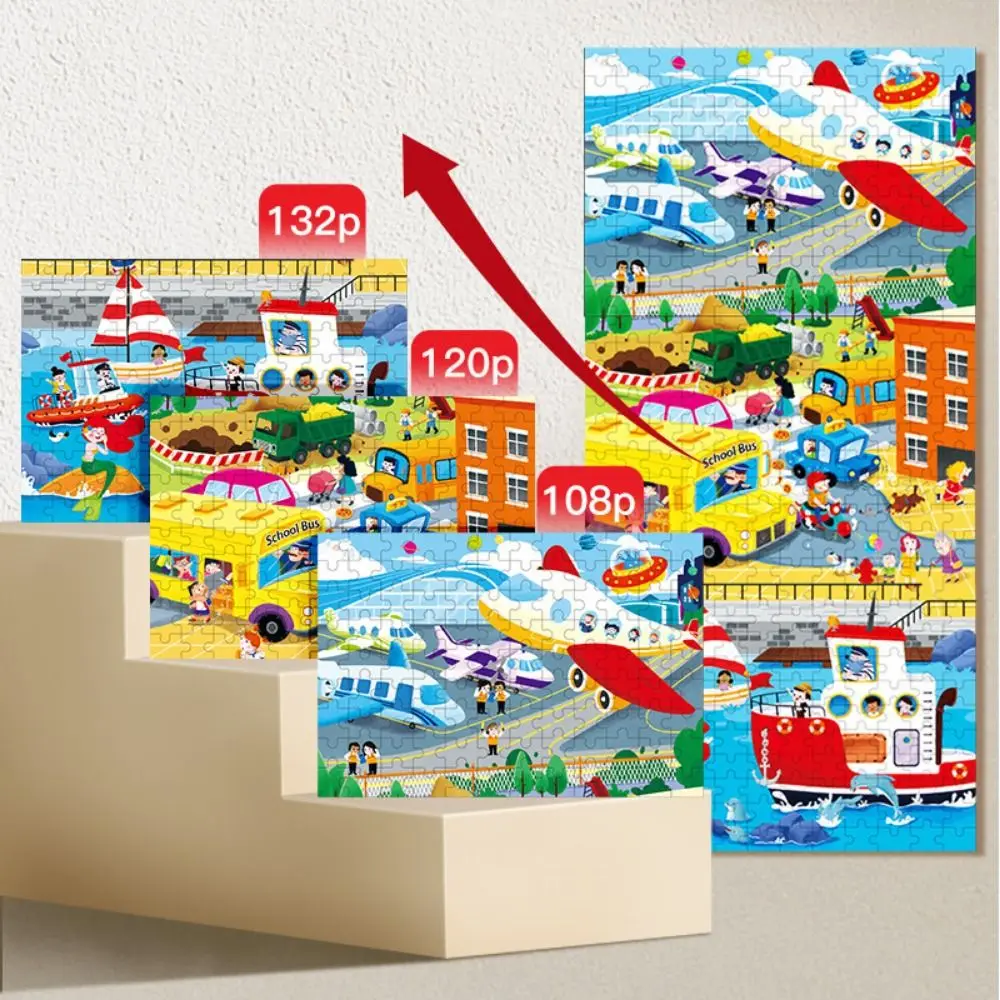 

Panda Puzzle Forest Animals Elephant Home Decor Cartoon Animal Jigsaw Building Block DIY Numbers Jigsaw Puzzle Housewarming