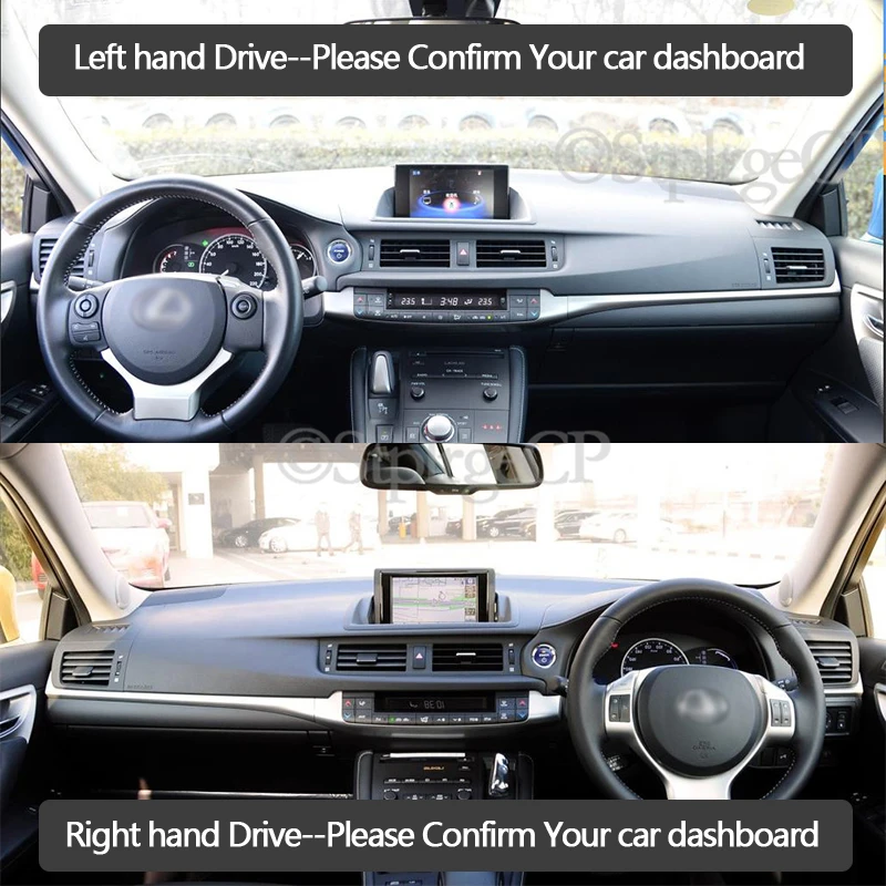 F Sport Anti-Slip Mat Dashboard Cover Pad Sunshade Dashmat Carpet Accessories 2013 2014 for Lexus CT200h 2011~2019 CT 200 200h