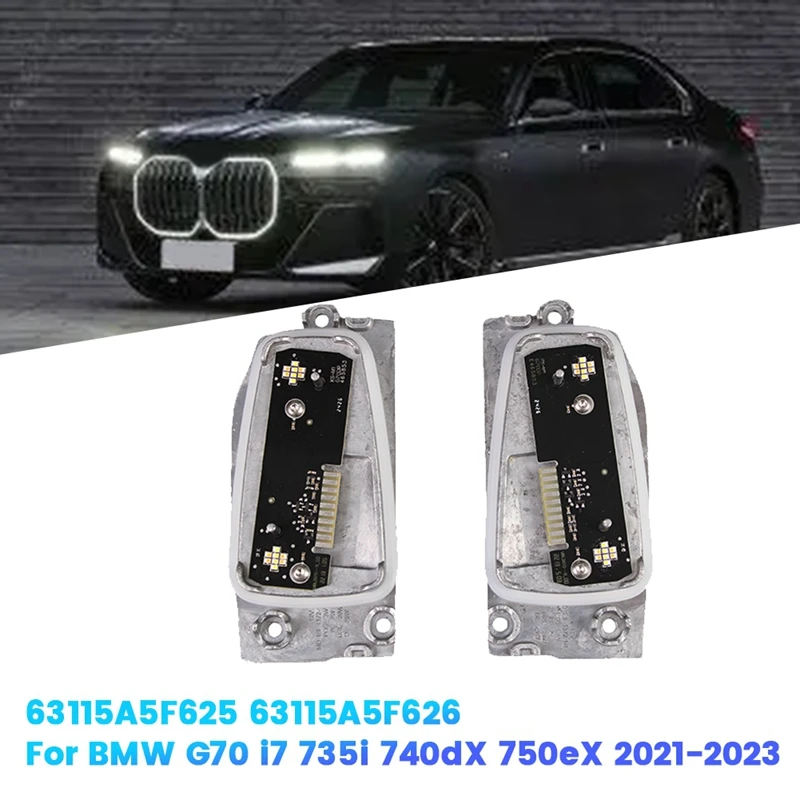 

1Pair Car LED Module 63115A5F625 63115A5F626 For BMW G70 I7 735I 740Dx 750Ex 2021-2023 DRL Daytime Running Light Source