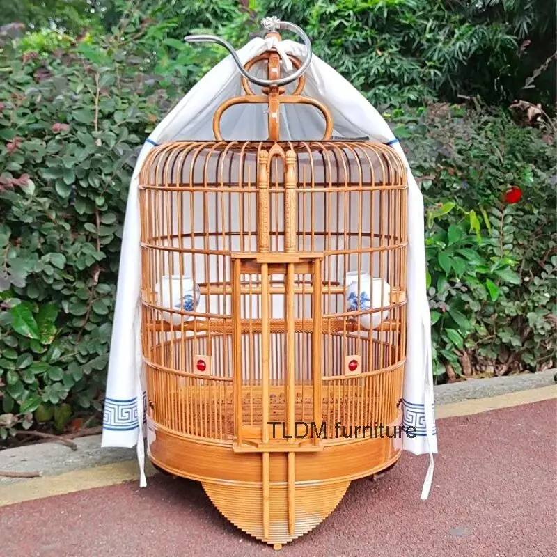 Large Window Bird Cages Feeder Products Backpack Habitat Stand Bird Cages Budgie Outdoor Gabbia Pappagallo Bird Supplies RR50BN