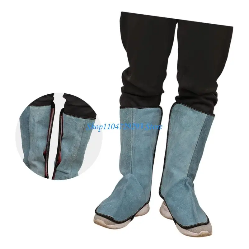 Leather Lower Leg Welding Covers for Welders and Shop Floor Use 