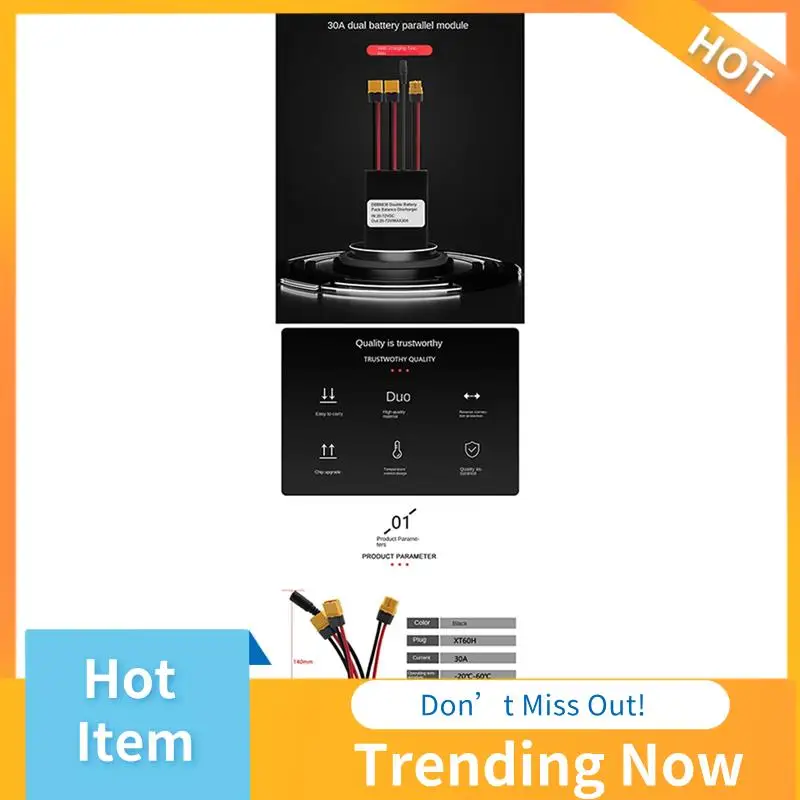 

Лучшие предложения Преобразователь разряда двойной батареи для электрического велосипеда 20 В‐72 В 30 А Двигатель электронного велосипеда Адаптер параллельного модуля с двумя батареями