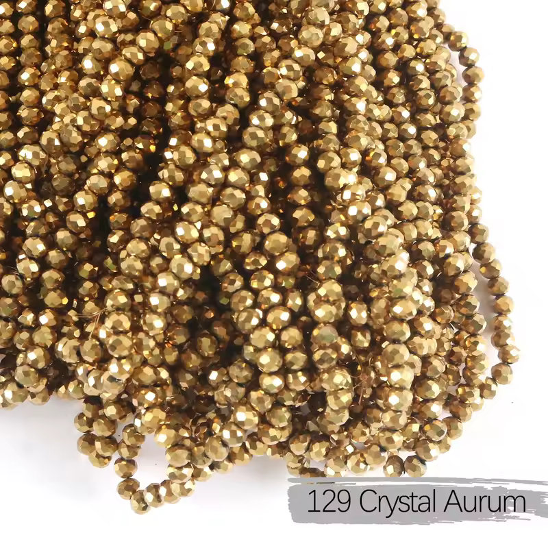 2mm 4mm 6mm 8mm Rondelle Austria Crystal Beads Faceted Glass Beads Loose Spacer Beads for DIY Bracelet Garment Making - Image 23