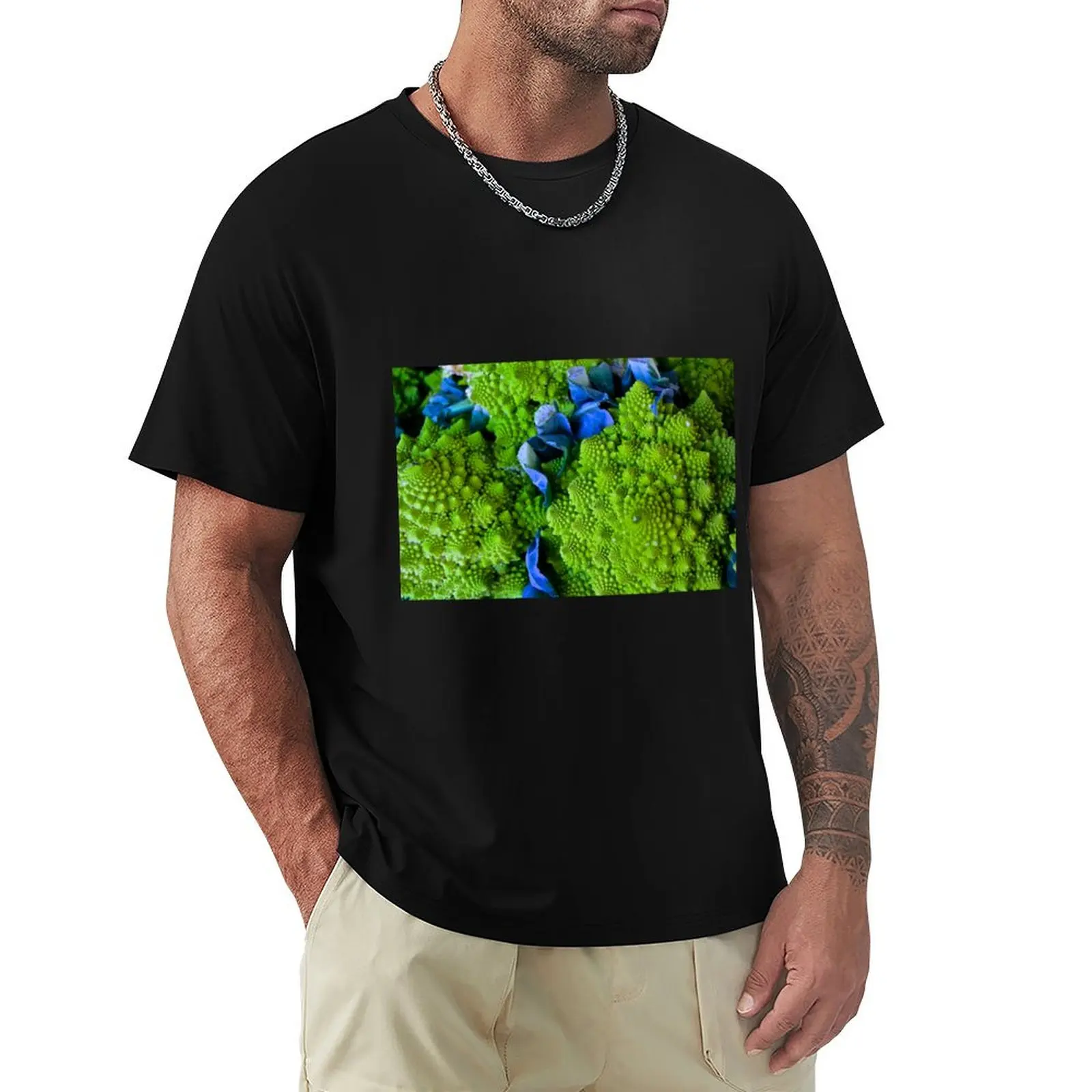 Camiseta Romanesco con estampado gráfico de moda para hombre