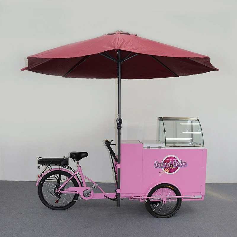

Freezer truck Commercial ice cream takeaway truck Street View stall tricycle