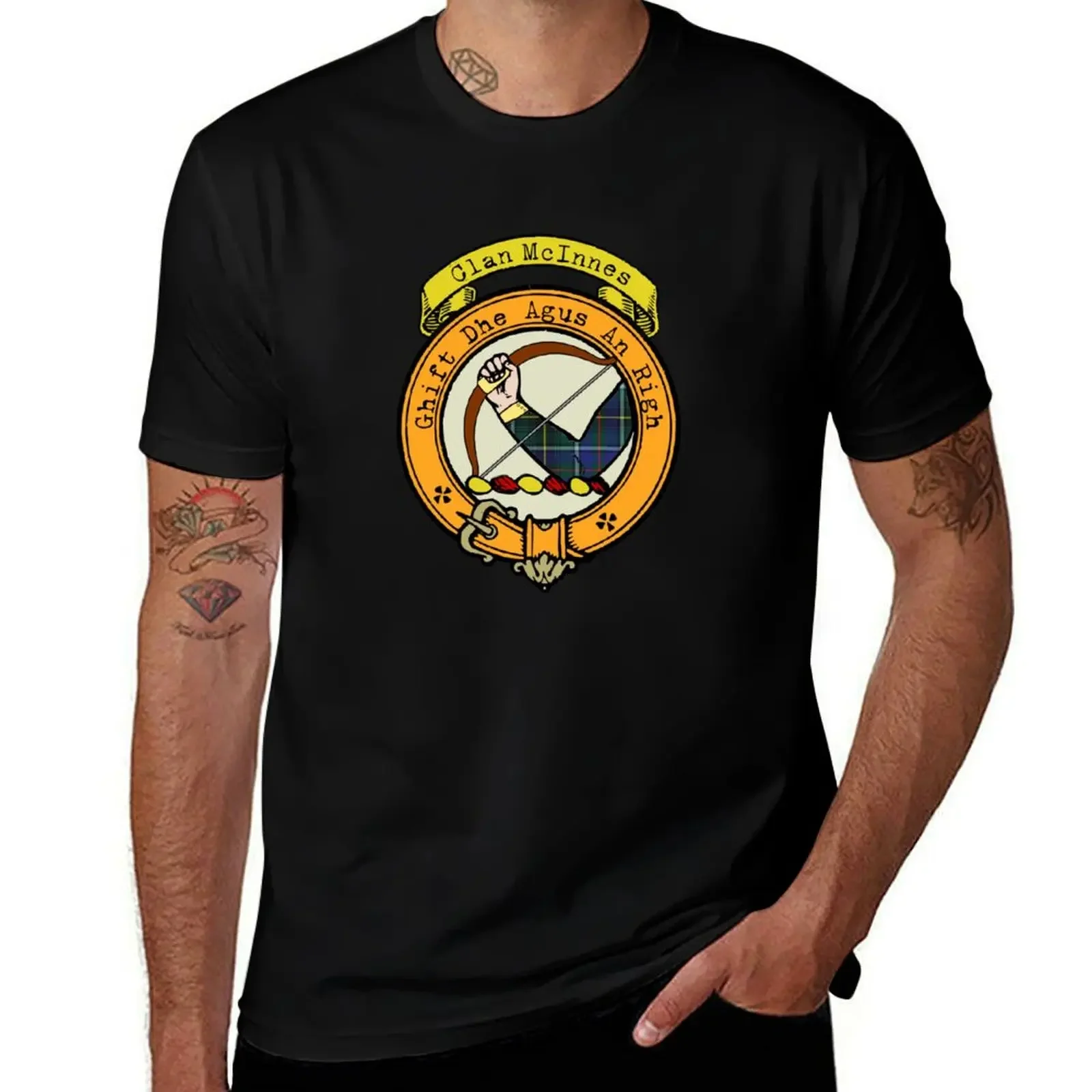 McInnes Clan Surname crest T-Shirt plus sizes vintage anime shirt essential t shirt Blouse outfits for men