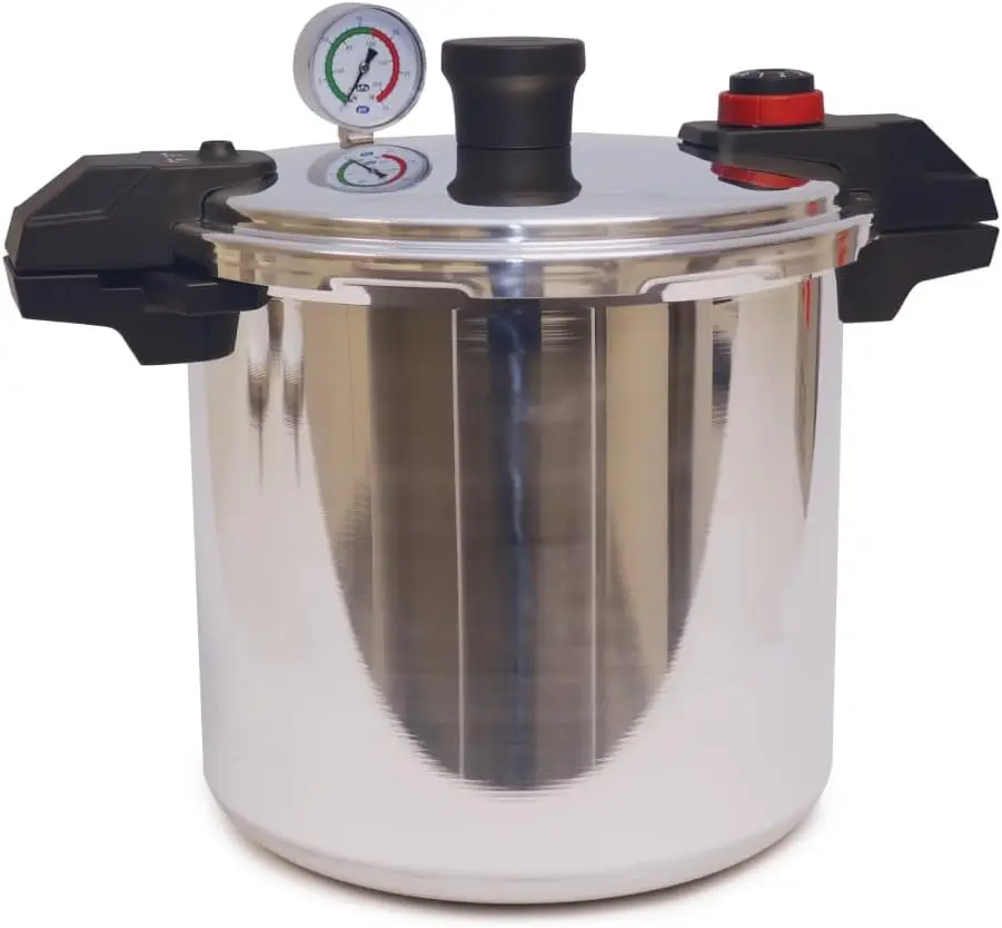 

Pressure Cooker Aluminum Pressure Canner, 22 Quart, 3 PSI Settings, Cookware, Pots and Pans, Large Capacity