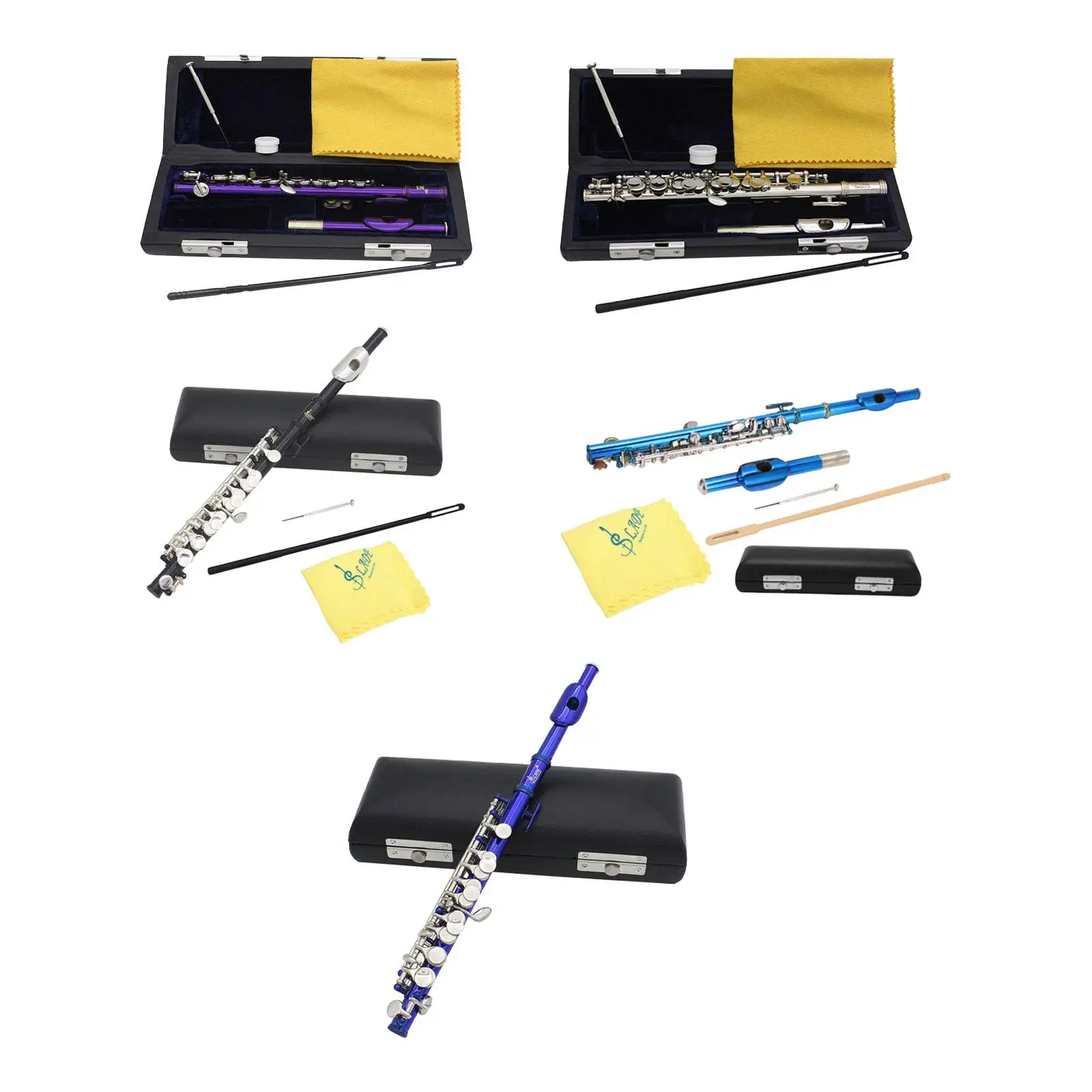 

Piccolo Portable Woodwind Instrument C Tone for Gift Performance Practice