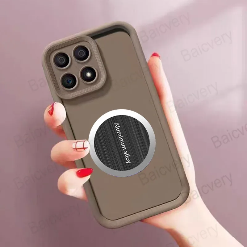 لهاتف Honor X7D 5G / 400 Smart 5G غطاء من البولي يوريثان الحراري الملون Fundas Coque مع ملصق صفائح حديد
