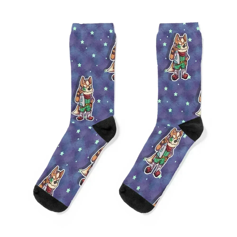 

Fox McCloud! Socks sheer new in's floral moving stockings Socks Female Men's