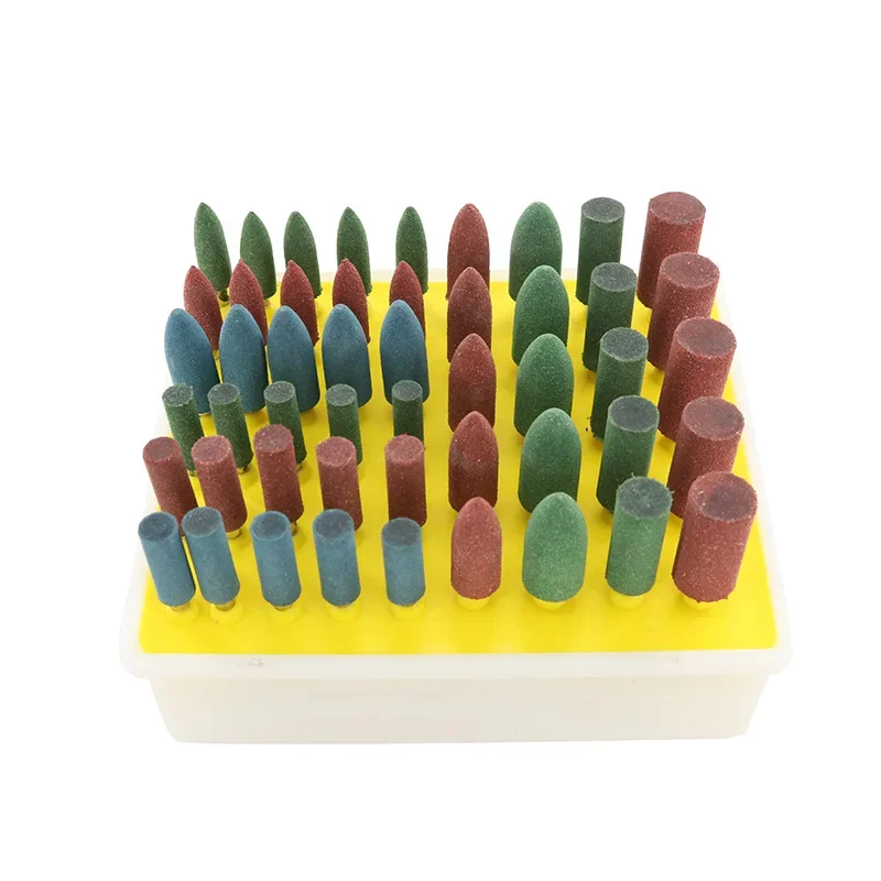 

50pcs/set Rubber Grinding Head Set Use for Polished Jade Agate Carving Tools Emerald Polishing Red and Green Abrasive Tools