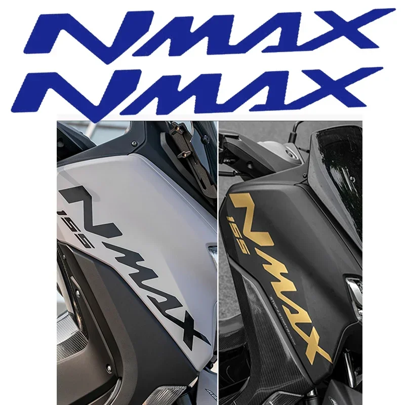 2PC Motorcycle Accessories Scooter body fairing Stickers logo decals For nmax NMAX155ABS/125/160