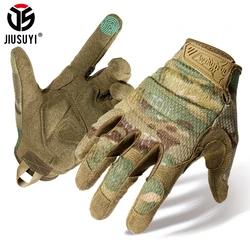 Guantes tácticos con pantalla táctil para hombre y mujer, manoplas de combate de camuflaje para deportes al aire libre, senderismo, caza, ciclismo, pesca, dedo completo