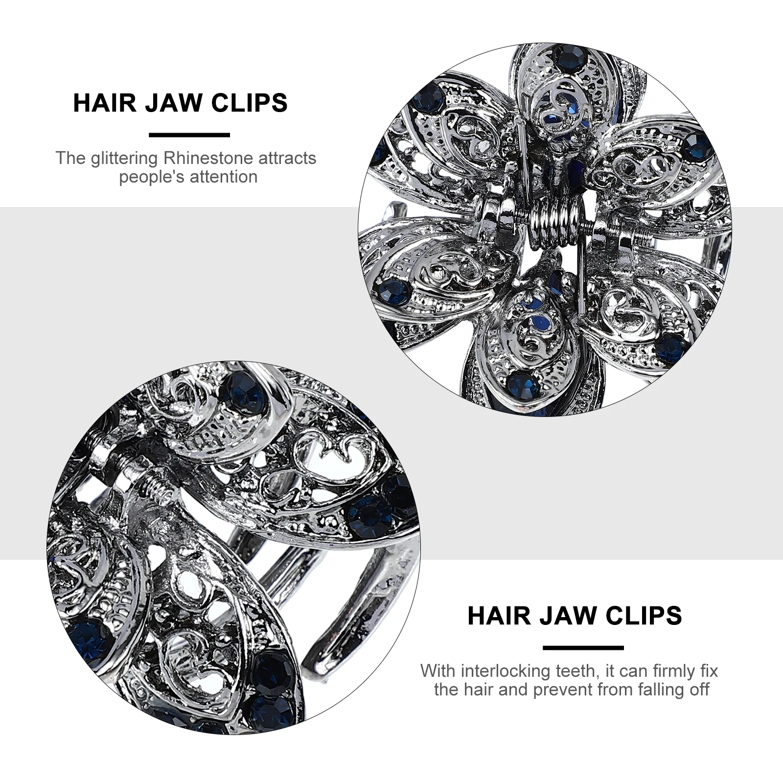 

Заколка для волос с кристаллами, аксессуары для девочек, моделирование пряжек, винтажные зажимы из сплава металла, женские милые коготь