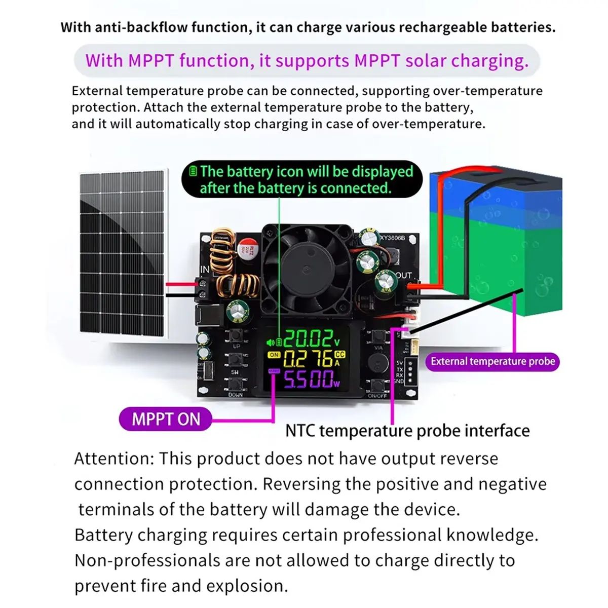 

Новинка 2023 года, XY3606B, 216 Вт, регулируемый регулятор напряжения с ЧПУ, понижающий преобразователь постоянного тока, понижающий модуль напряжения/тока
