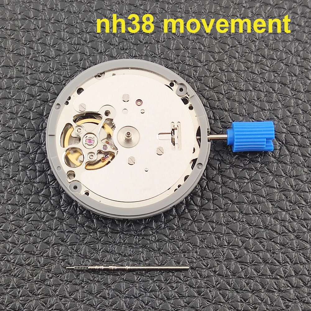 

Механизм NH38, 24 камня, механизм для часов, японский механизм NH38, запасные части, аксессуары для часов без механизма календаря