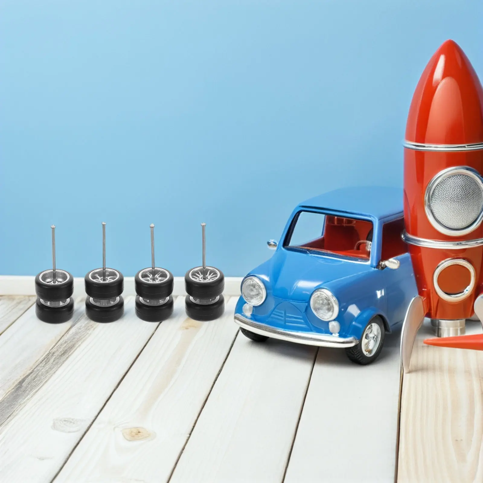 

16 пар реалистичных детализированных резиновых шин и колесных дисков для модификации моделей автомобилей масштаба 1/64, портативные, сменные, для демонстрации