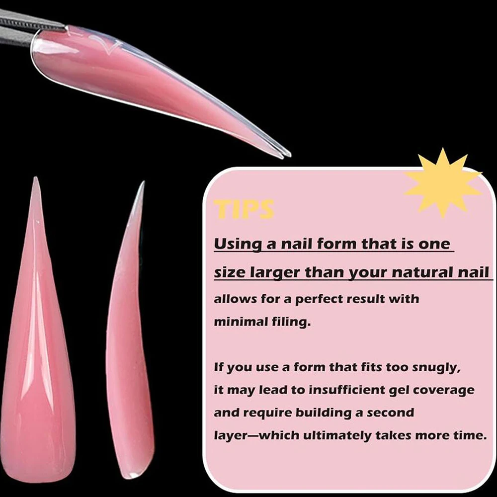 120pcs/box 3D Eagle Claw Shape Nail Dual Forms for Nail Extension of 3D Dragon/Cat Claw Acrylic Nails Special Full Cover Molds view 6