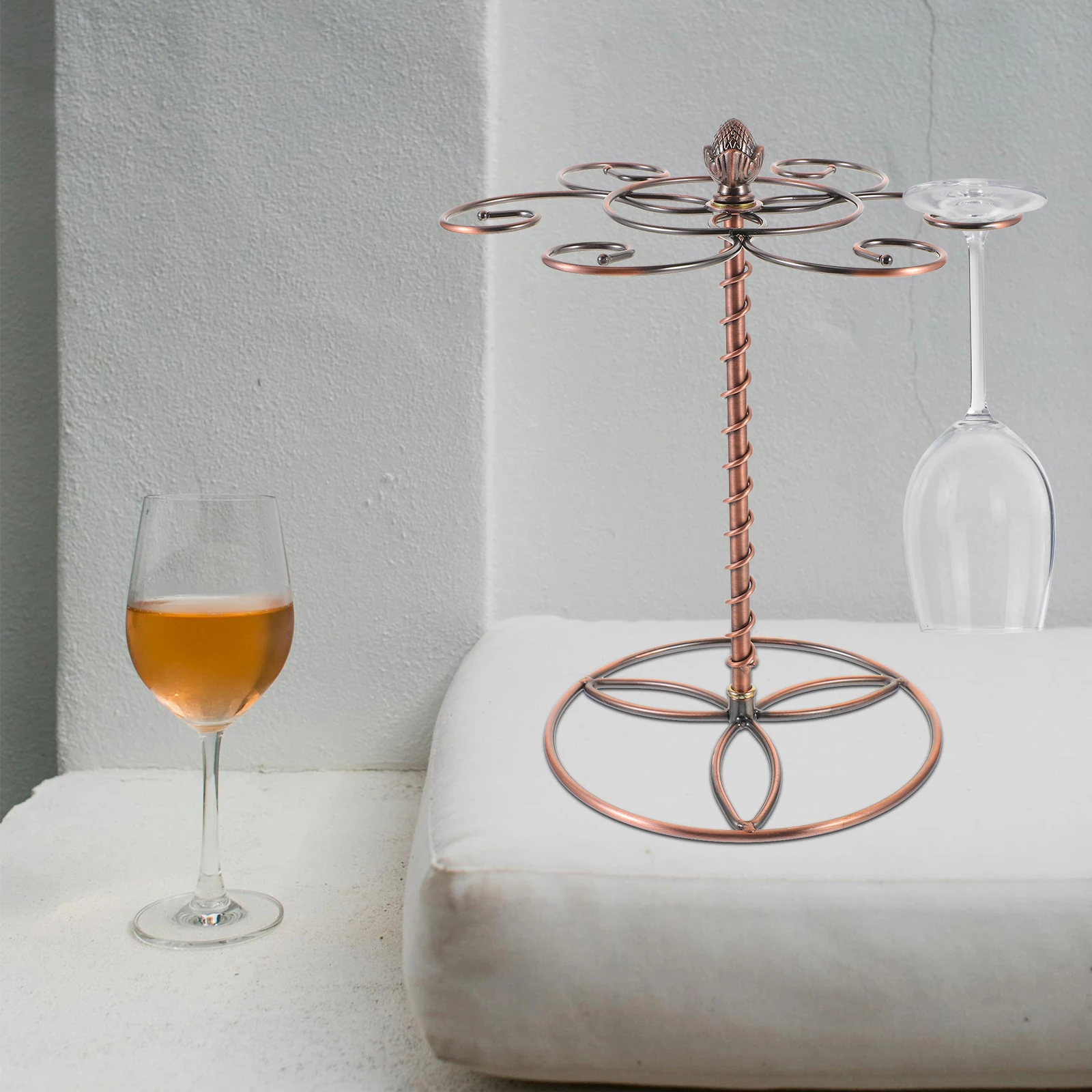 

Creative Holder Hanging Storage Organizer For Kitchen Space Saving Vintage Glass Drain Iron Wine Glass Hanger Reusable Wine Cup