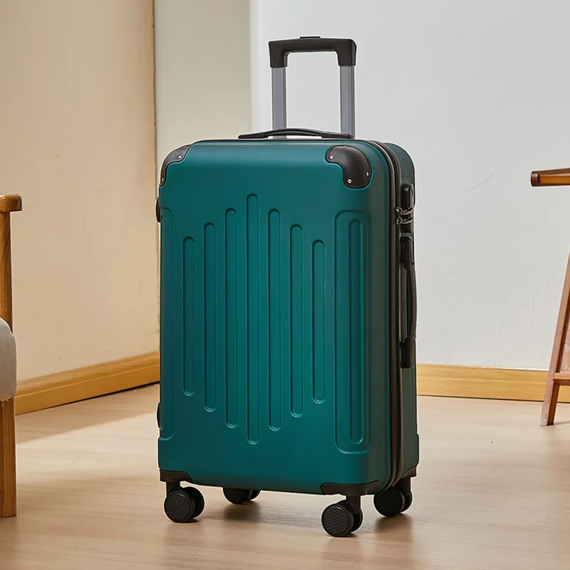 fashionable-thickened-travel-suitcase-women's-20-inch-check-in-small-password-lock-leather-bag-durable-luggage-with-wheels