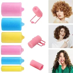 6-14pcs Soft Sponge Foam Cushion Hair Rollers Curlers Hair Bangs Salon Barber DIY Curls Hairdressing Kit DIY Hair Styling Tools