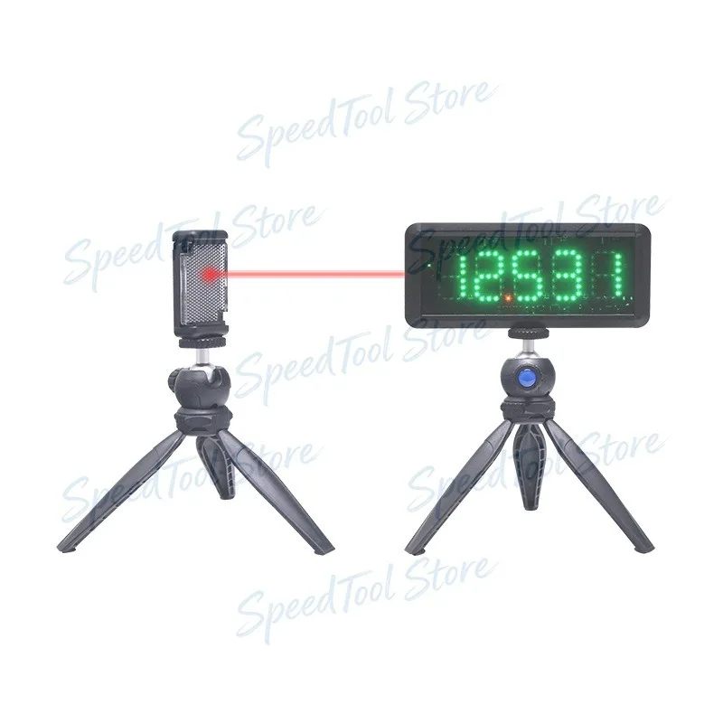 

Таймер для тренировок и соревнований с LED-дисплеем, лазерным индукционным круговым режимом и функцией складывания для беговых тренировок