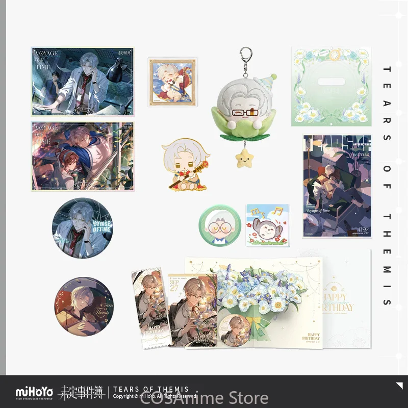 

Official Merch miHoYo Original Authentic Anime Tears of Themis SSRY Series Cosplay Tinplate Badge Colored Paper Xmas Gift