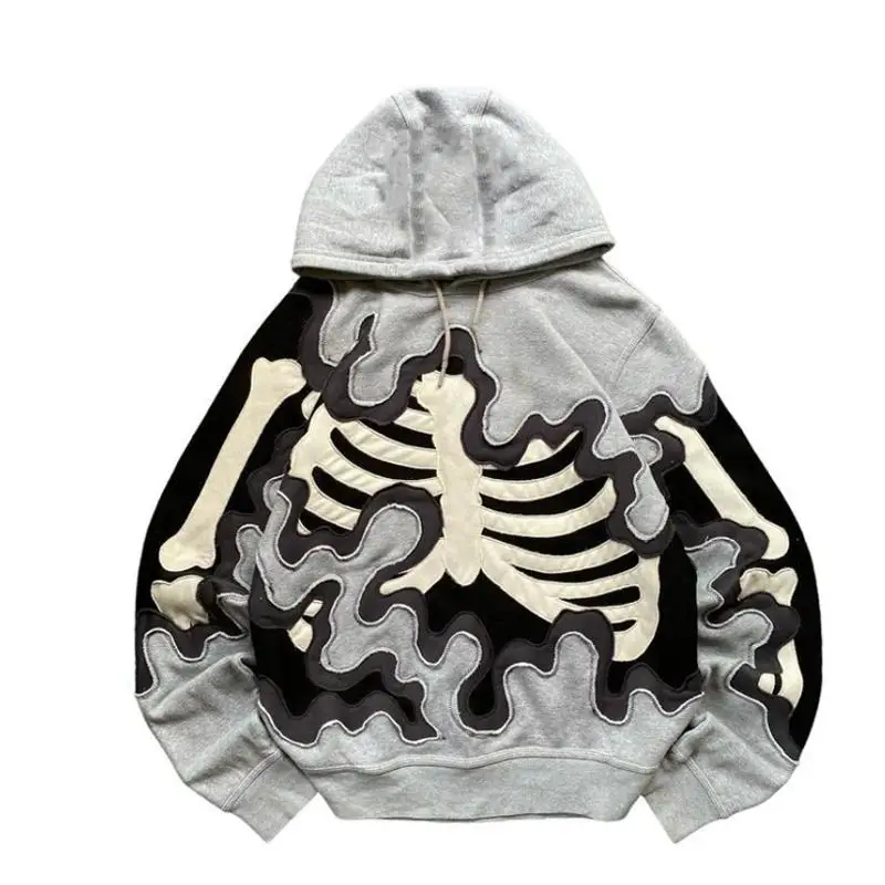 Trendy ex losse hoodie geschuimd bedrukt streetwear casual lang Sve polyestervezel Street Sle dames herensweatshirt