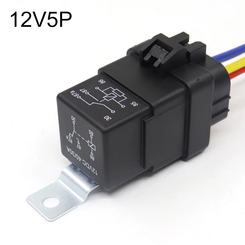 

Heavy-duty Use Heavy Duty Relay 12V Relay Coil Terminals Convenient Harness High-power Terminals Long Lasting For Automotive