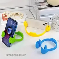Adorable Thumbs-Up Phone Stand - Adjustable Lazy Desktop Holder for iPhone 15/Samsung S24/Xiaomi 14 & Tablets (Portable Design)