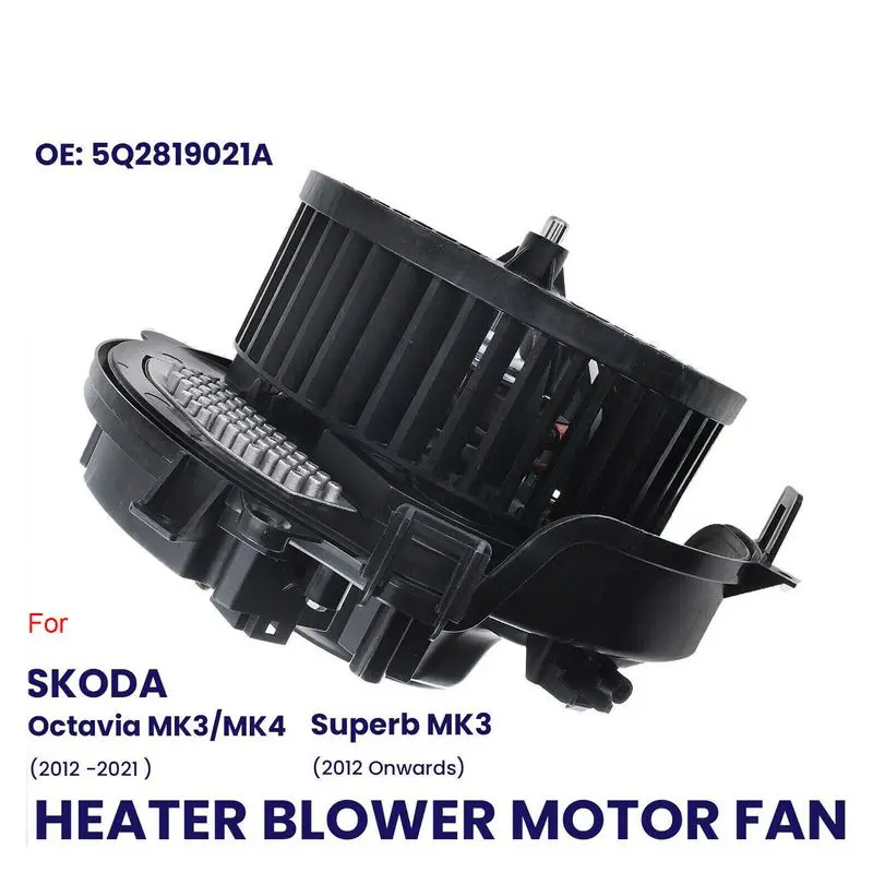 HEATER BLOWER MOTOR FAN WITH RESISTOR FOR SKODA OCTAVIA MK3 MK4 SKODA SUPERB MK3