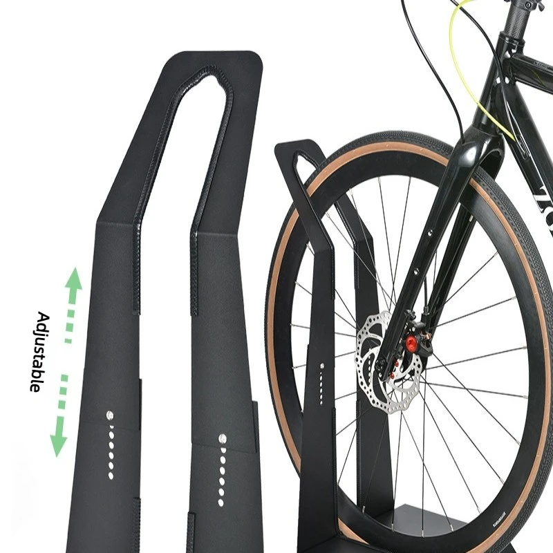 L-shaped Mountain Bike Parking Rack Iron Strong Durable Easy Install Adjustable Carbon Steel Base Bike Racks Bicycle Accessories