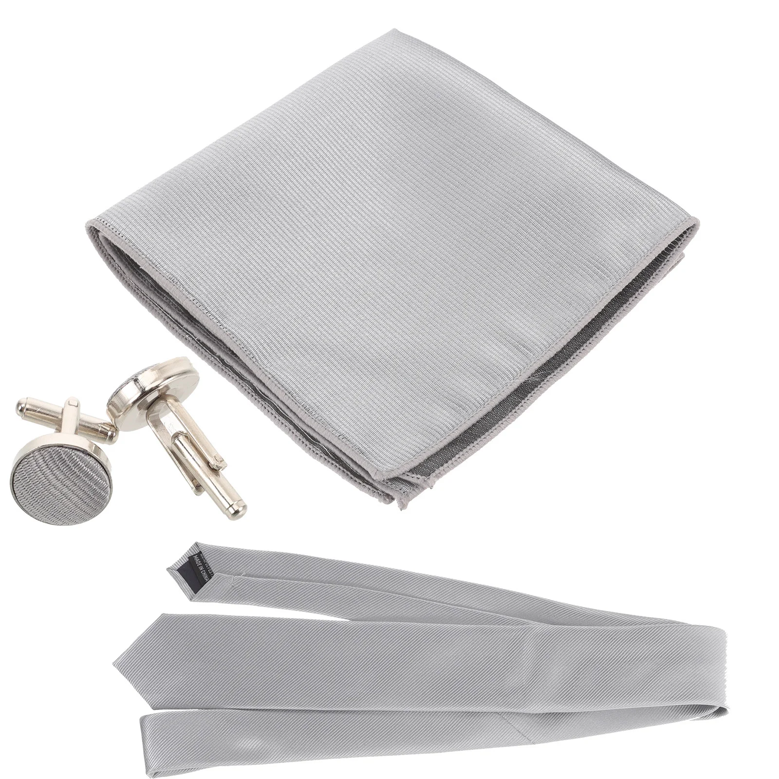 

1Set Neck Tie Cufflinks Handkerchief Vintage Men Costume Accessories Wedding Party Neck Tie Neckties for Men Man Necktie