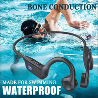 New Bone Conduction Wireless Earphone Sport Swimming Bluetooth Compatible Headphone Hand-free With Mic For Sports 2025