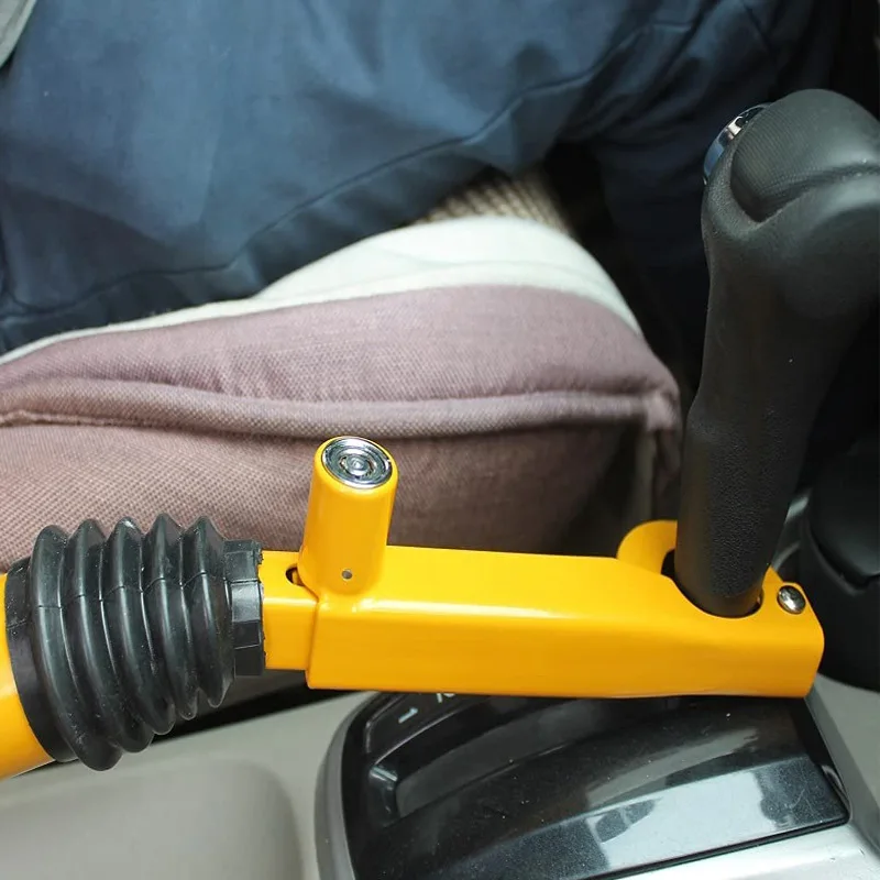 Car Gear Handbrake Lock Anti Theft Security Lock Vehicle Interior Safety Accessory