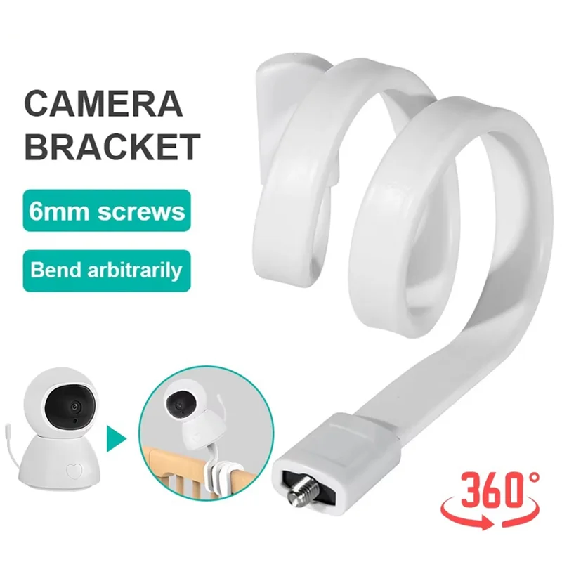 B92B-Gooseneck Camera Holder Baby Monitoring Bracket 1/4 In Thread Punch-Free Camera Bracket For Indoor Use