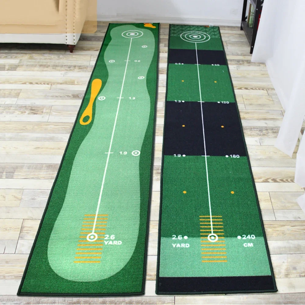 Golf Training Residential Home Exercise Artificial Grass Golf Practice Putting Mat Trainer Pad Golf Carpet Hitting Games