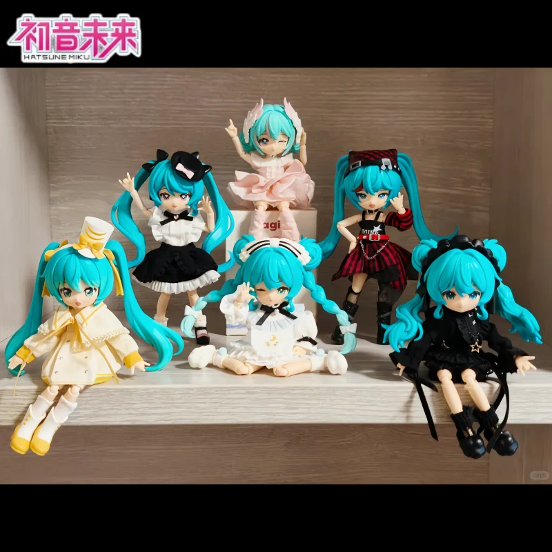 本物の初音ミク-vocaloid-シリーズ-ブラインドボックス-14-センチメートルかわいい-bjd-ミステリーボックス装飾アニメフィギュアコレクション子供ギフト