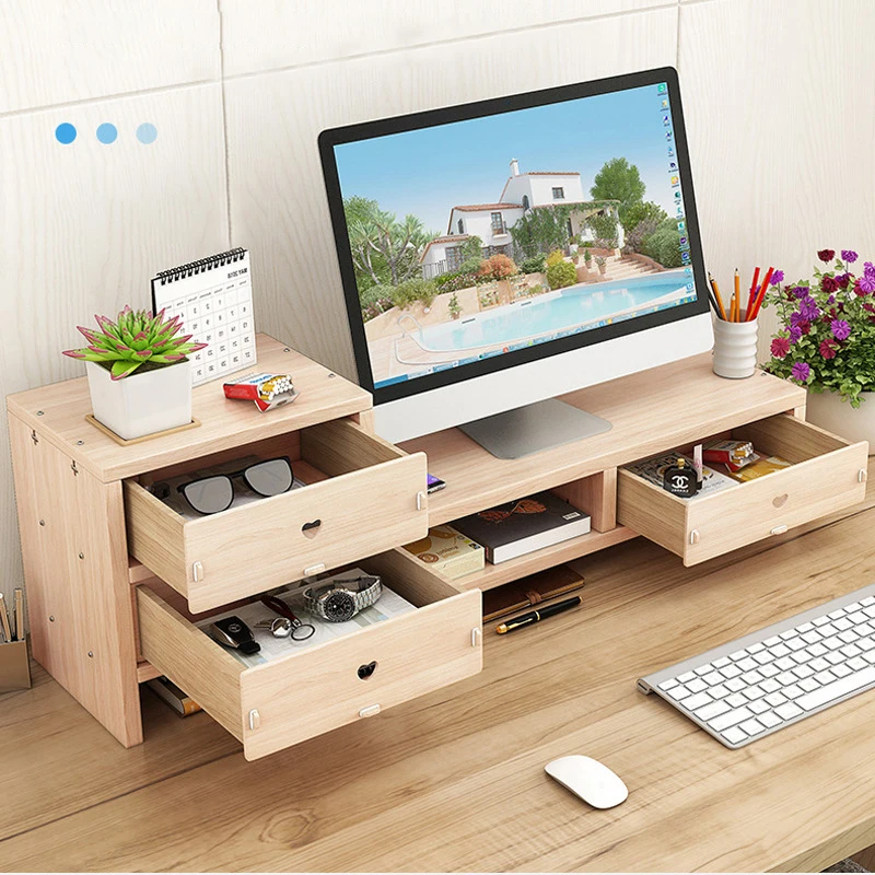 Computer Monitor Heightened  Thickening Upgrade Office Desktop Storage  Pad High Rack Desktop Base Shelf Home Storage Supplies